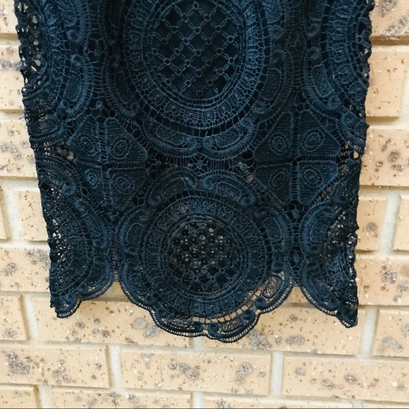 NOW Size 8 Tiered Layered Black Lace Skirt Casual Dressy - Picture 5 of 7